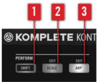 1 2 3 KOMPLETE KONT PERFORM SHIFT EDIT SCALE EDIT ARP