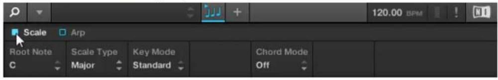 120.00 BPM Scale Arp Root Note Scale Type Key Mode Chord Mode C Major Standard Off