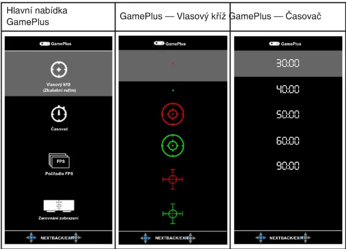 ASUS TUF Gaming VG279QR - Aktivace GamePlus: - 1