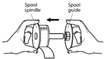 DYMO LabelManager 450 - To load a label roll - 1