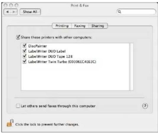 DYMO LabelManager 450 - To share the printer - 2