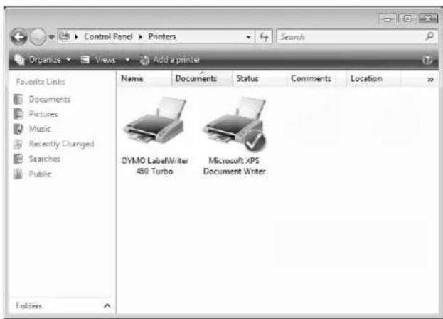 DYMO LabelManager 450 - To share the printer (Windows Vista) - 1