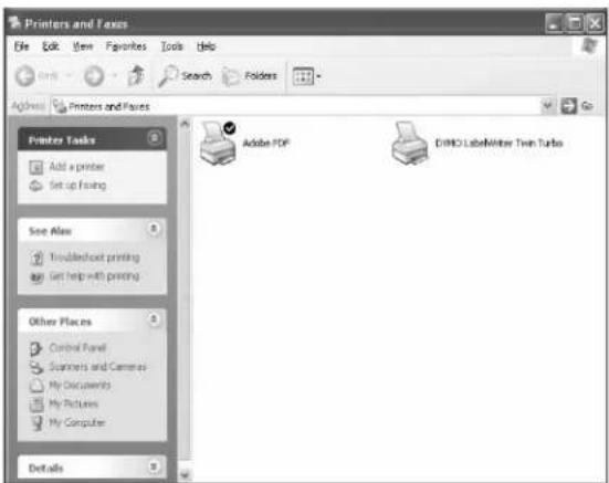 DYMO LabelManager 450 - To share the printer (Windows XP) - 1