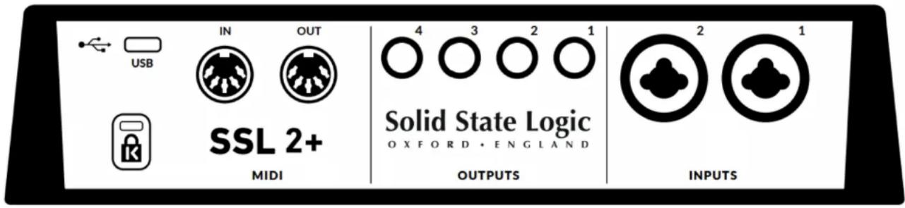Solid State Logic SSL 2+ - PHONES A & B: 1/4" Output Jacks - 1