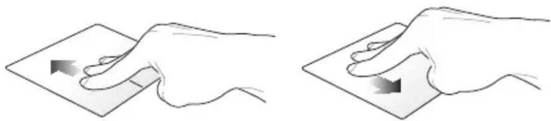 ASUS ZenBook Flip 15 - Potáhnout prsty nahoru Potáhnout prsty dolů - 1