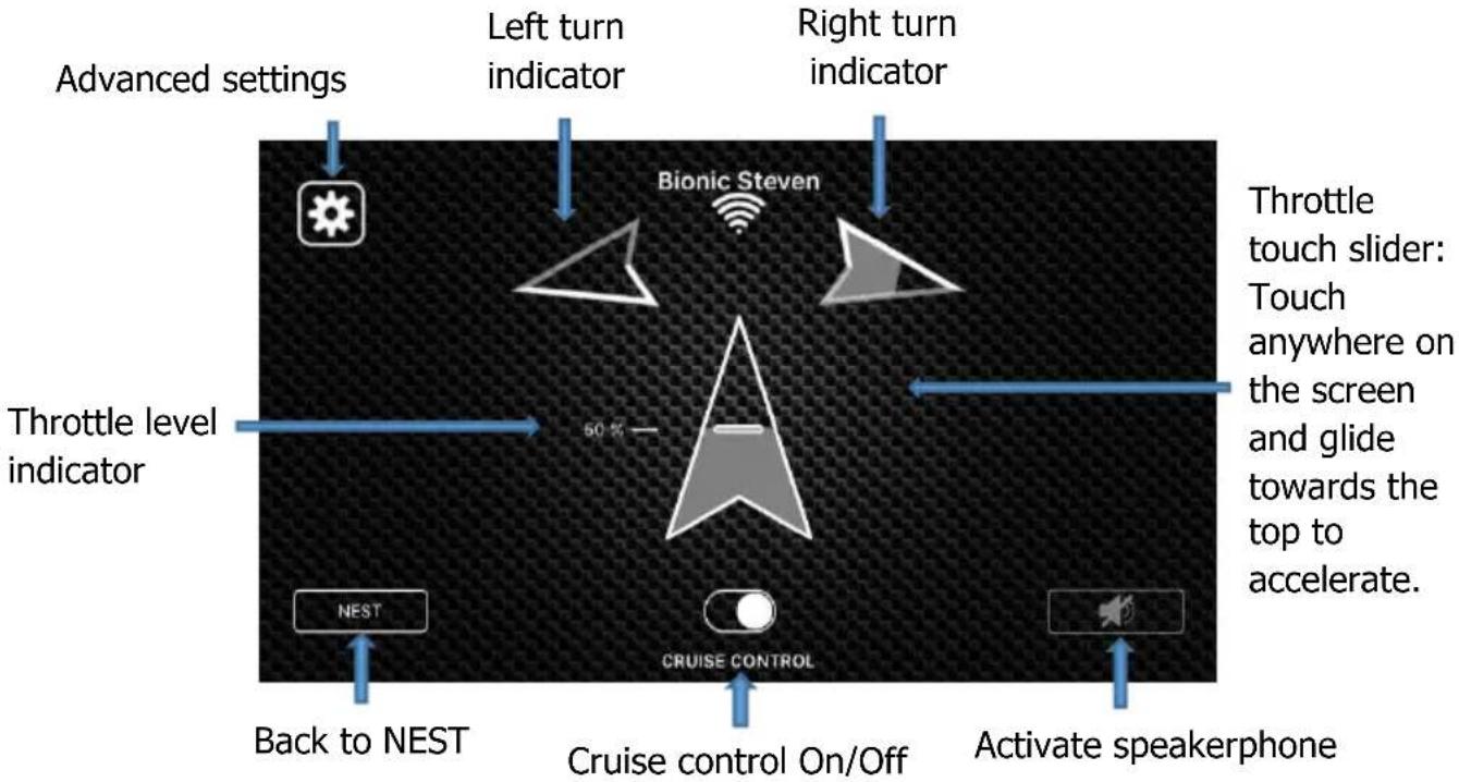 XTIM Bionic Bird - "NEST" screen: - 2
