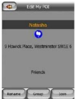Edit My POI Natasha 9 Howick Place, Westminster SWIE 6 Friends Rename Group Icon