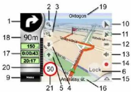 1 2 3 Oktogon 19 10 18 90m 150 17 0:00:43 20:17 21 5 4 16 15 14 13 12 11 10 Tertek-Ökrem Eskvde út Lock 6 Antrassy út 50 Menu