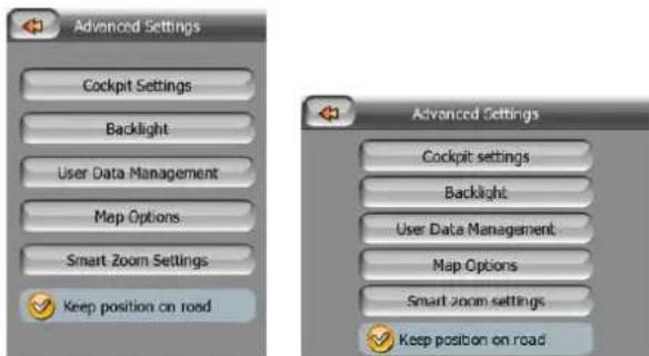 MIO DigiWalker P550 - Advanced settings - 1
