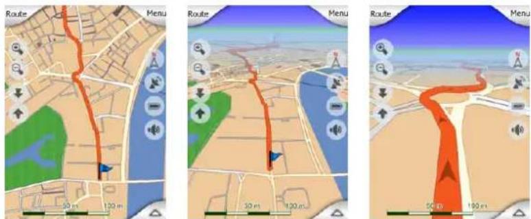 Route Menu Route Menu Route Menu 50 m 120 m 30 m 120 m 50 m 100 m