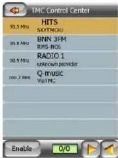 TMC Control Center HITS SOYTMOU BNN 3FM RWS-NO5 RADIO 1 unknown provider Q-music VitMTC Enable 0/0