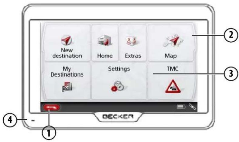 New destination Home Extras Map My Destinations Settings TMC DECKER