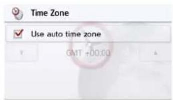 Time Zone Use auto time zone GMT +00:00