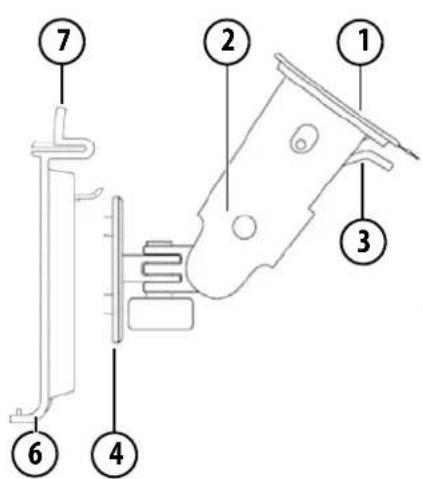 Labeled diagram of a mechanical device with numbered components for identification
