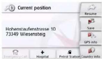 Current position Hohenstaufenstrasse 10 73349 Wiesensteig Resume Save GPS info Emergency Call + Hospital Petrol Station Country Info