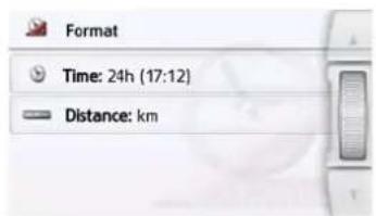 Format Time: 24h (17:12) Distance: km