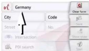 Germany City Code Street No. Intersection PDI search Clear form Save Show status Start