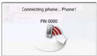 Connecting phone... Phone1 PIN 0000