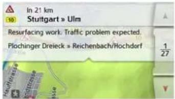 In 21 km Stuttgart » Ulm Resurfacing work: Traffic problem expected. Plochinger Dreieck » Reichenbach/Hochdorf 1/27
