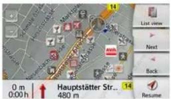 0 m 0:00 h Hauptstätter Str... 480 m 14 List view Next Back Resume