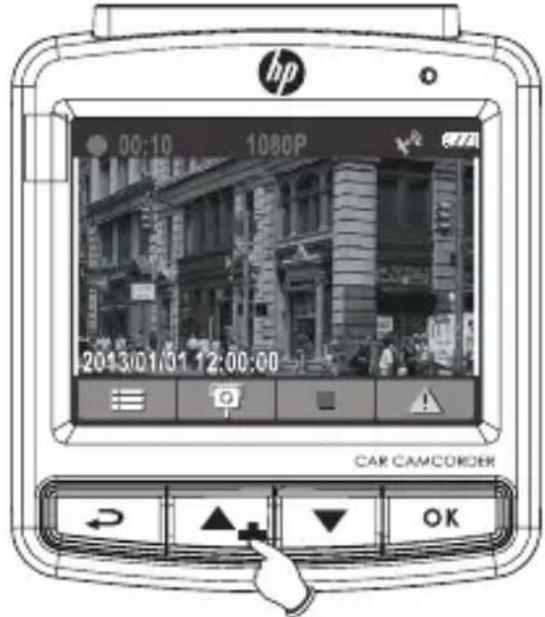 hp 00:10 1080P 2013/01/01 12:00:00 CAR CAMCORDER OK