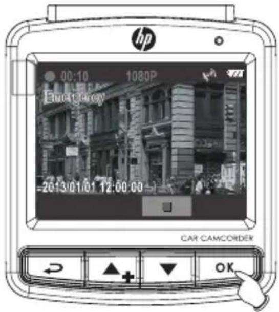 hp 00:10 1080P Electricity 2013/01/01 12:00:00 CAR CAMCORDER OK