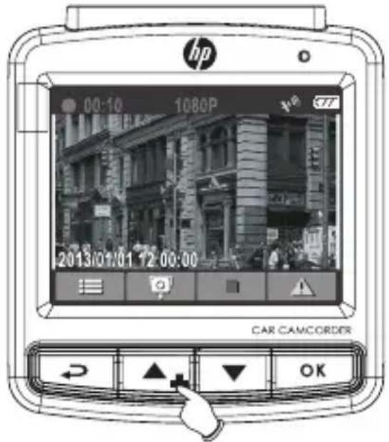 hp 00:10 1080P 2013/01/01 12:00:00 CAR CAMCORDER OK