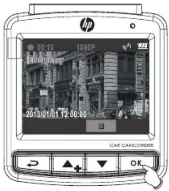 HP F310 - Tage billeder/ Nødsituations Optagelse - 2