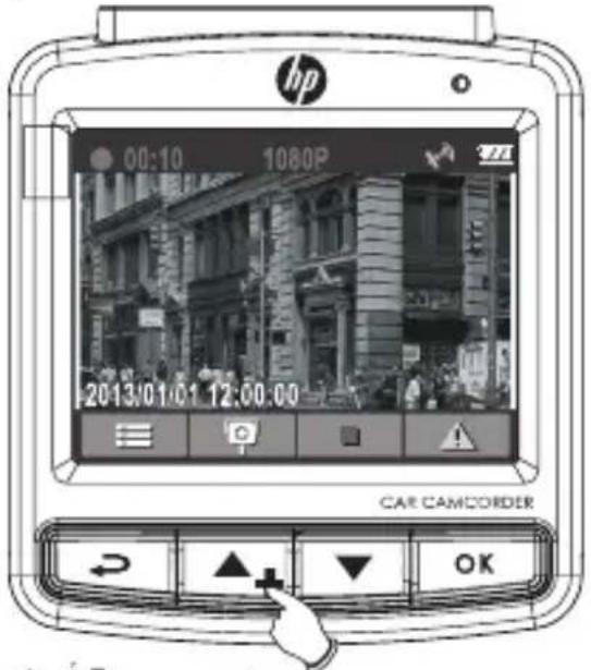 hp 00:10 1080P 2013/01/01 12:00:00 CAR CAMCORDER