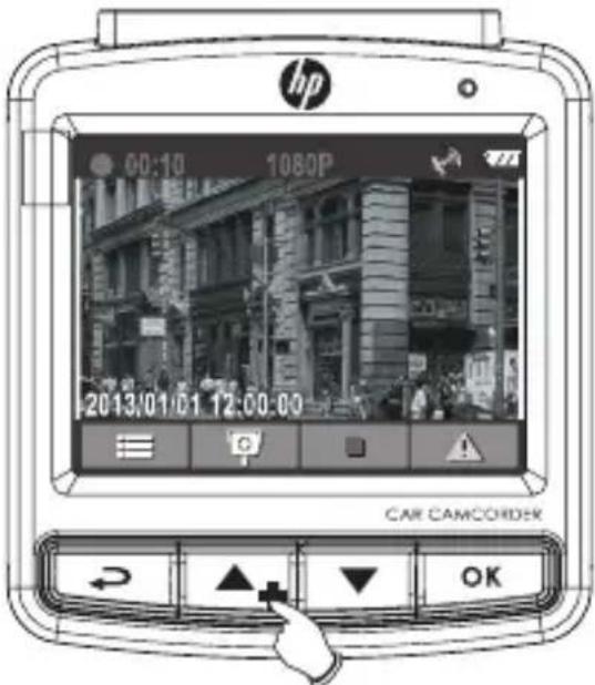 hp 00:10 1080P 2013/01/01 12:00:00 CAR CAMCORDEK OK