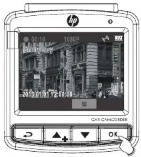 HP F310 - Scatto di Istantanea / Registrazione di Emergenza - 2