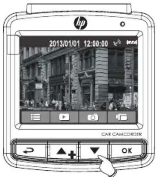 hp 2013/01/01 12:00:00 CAR CAMCORDER OK