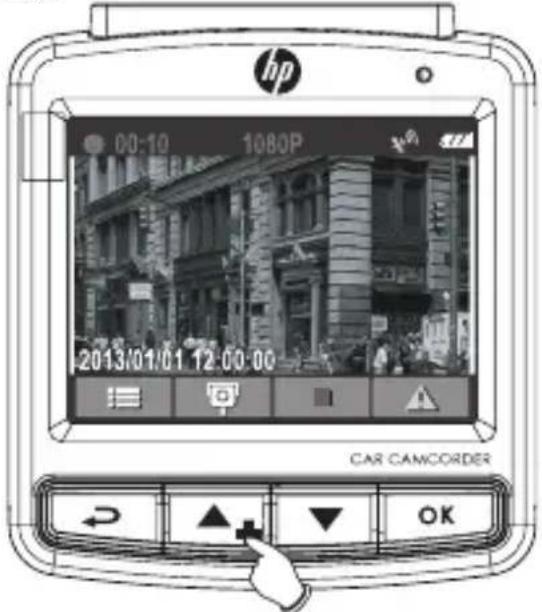 hp 00:10 1080P 2013/01/01 12:00:00 CAR CAMCORDER OK