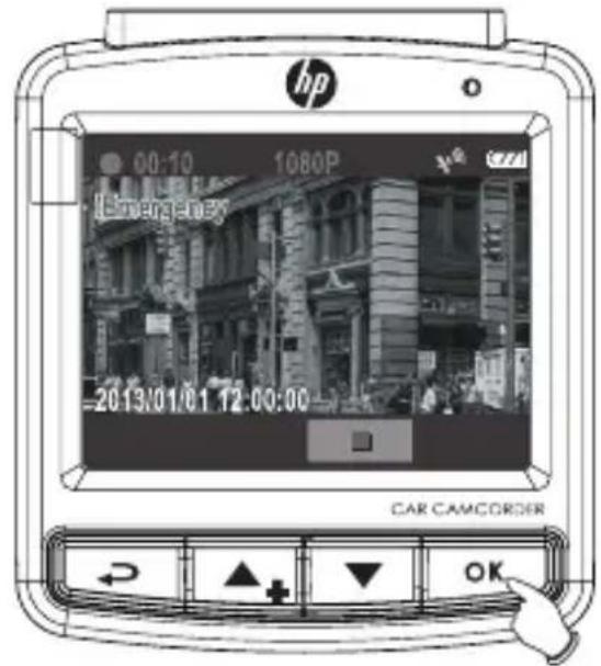 HP F310 - Aufnahme einer Momentaufnahme / Aufzeichnen im Notfall - 2