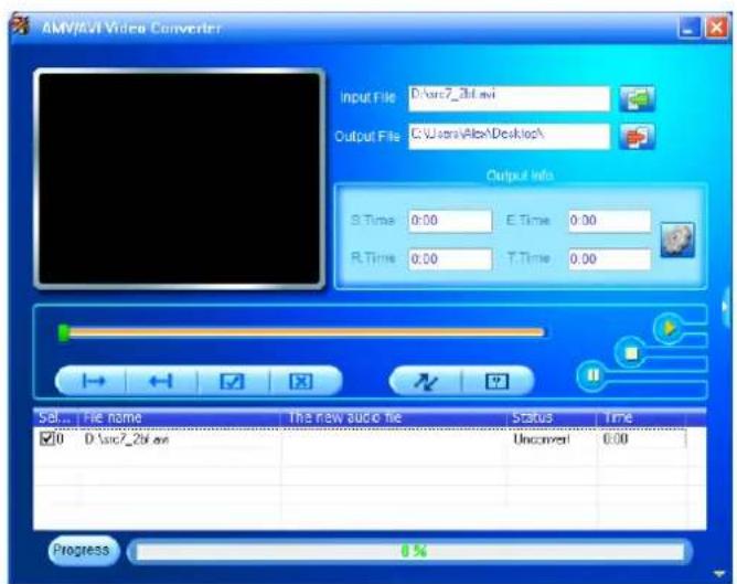 LENCO Xemio-768 - Videodateien in AVI/AMV-Dateien umwandeln - 2