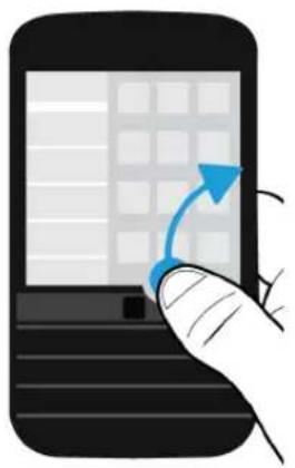 Illustration of a hand interacting with a smartphone displaying a grid interface (no text or symbols)
