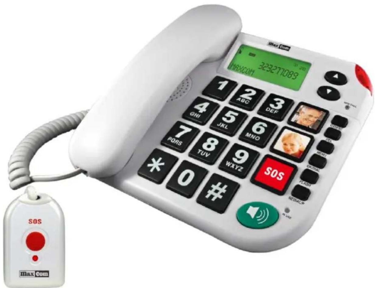 MaxCom KXT481SOS - The telephone intended for use in public PSTN Model KXT481SOS - 1