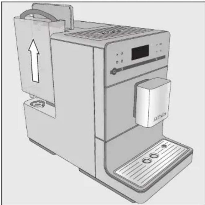 MIELE Silence CM 5510 - Filling the water container - 3
