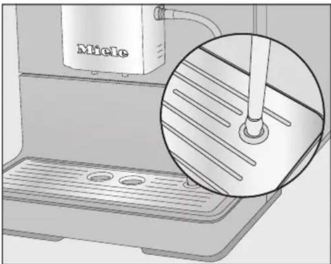 MIELE Silence CM 5510 - Rinsing the milk pipework - 1