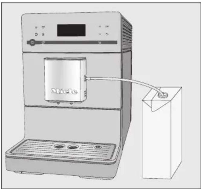 MIELE Silence CM 5510 - Using milk cartons or bottles - 2