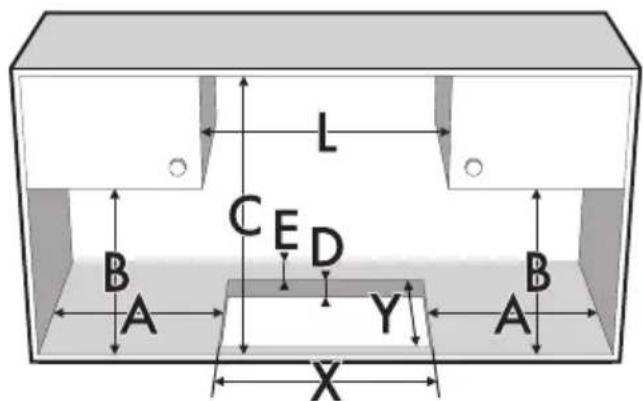 SMEG PGF64-4 - Fixing to the traditional built-in model support structure - 2