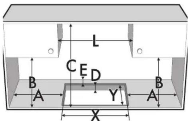 SMEG PGF64-4 - Fixing to the flush built-in model support structure - 3