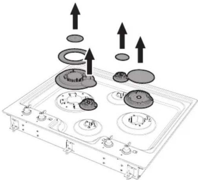 SMEG PGF64-4 - Changing the nozzles - 2