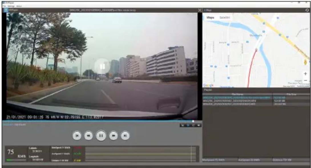 TrueCam M9 GPS 2.5K - ODTWARZANIE NA PC - 1