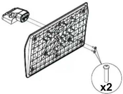 PANASONIC TX-24JS350E - Montaje del pedestal - 1