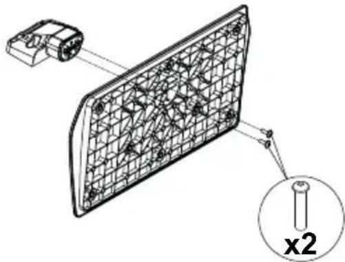 PANASONIC TX-24JS350E - Montar o pedestal - 1