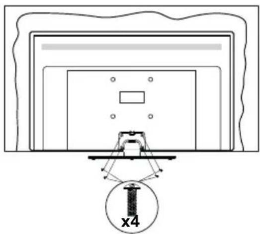 PANASONIC TX-32JS350E - Assembling the pedestal - 3