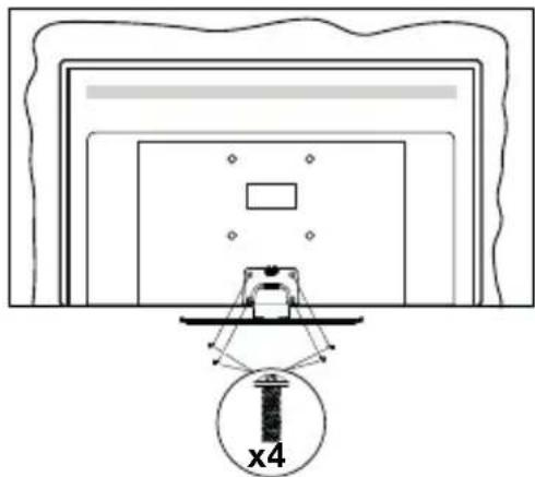 PANASONIC TX-50HX580E - Assembling the pedestal - 3