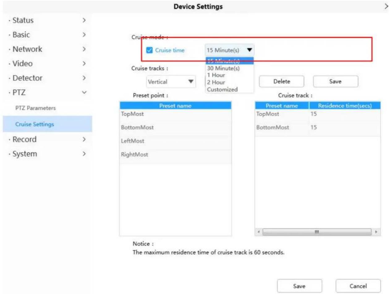 FOSCAM SD2X - Setting the Cruise Mode - 1