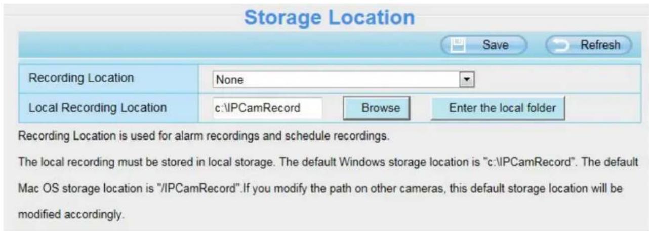 FOSCAM SD2X - Storage Location - 1